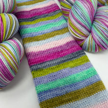Load image into Gallery viewer, SPARKLE 2ply sock yarn FAIRY BONFIRE