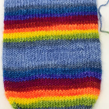 Load image into Gallery viewer, WORSTED 1 KNOT DISCOUNT Self striping sock yarn- Can’t Stop the Feeling