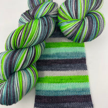 Load image into Gallery viewer, Self striping sock yarn- Pool Float Margarita Time