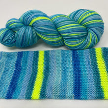 Load image into Gallery viewer, Self striping sock yarn- Everybody Wants to Rule the World Gen X series Tears for Fears