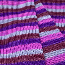 Load image into Gallery viewer, WORSTED 4 knots DISCOUNT Self striping sock yarn- My Huckleberry Friend