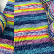 Load image into Gallery viewer, 80/20 SW/NYLON 2ply sock yarn “Lord Have Mercy, Baby’s Got Her Blue Jeans On”