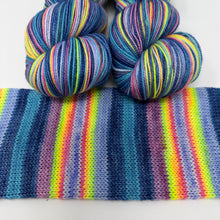 Load image into Gallery viewer, 80/20 SW/NYLON 2ply sock yarn “Lord Have Mercy, Baby’s Got Her Blue Jeans On”
