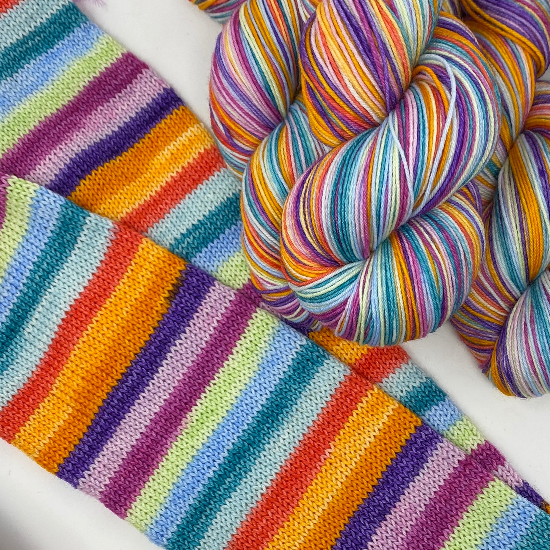 Self striping sock yarn-A case of the December Twenty Sixies