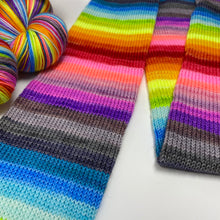 Load image into Gallery viewer, PREORDER Self striping sock yarn- Rose Apothecary Remixx 22 stripe