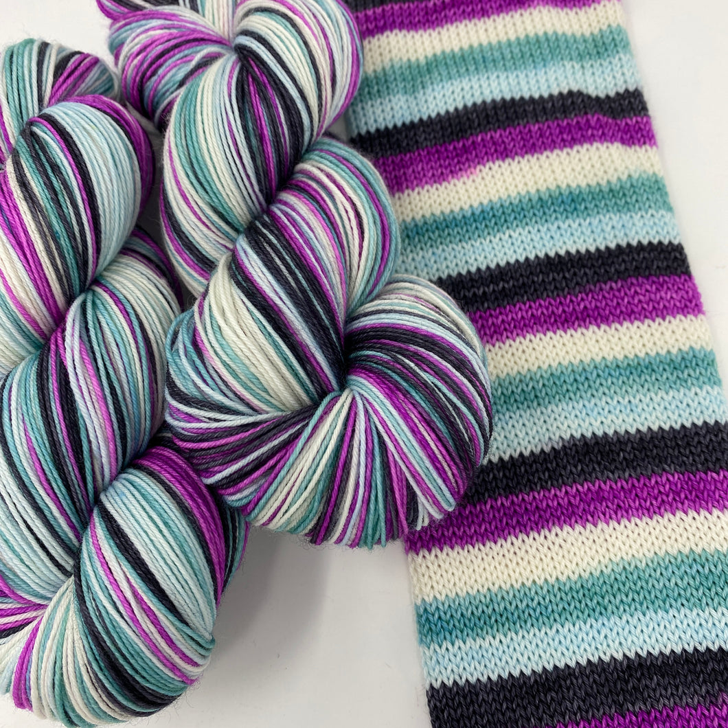 Self striping sock yarn- I Got Potato’d by Bob White