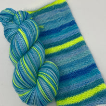 Load image into Gallery viewer, Self striping sock yarn- Everybody Wants to Rule the World Gen X series Tears for Fears
