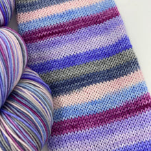 Load image into Gallery viewer, Self striping sock yarn- Crazy For You- Gen X series Madonna
