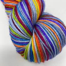 Load image into Gallery viewer, WORSTED 1 KNOT DISCOUNT Self striping sock yarn- Can’t Stop the Feeling
