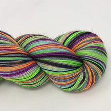 Load image into Gallery viewer, Self striping sock yarn- I ain’t afraid of no ghost
