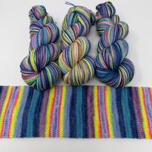 Load image into Gallery viewer, 80/20 SW/NYLON 2ply sock yarn  “Lord Have Mercy, Baby’s Got Her Blue Jeans On”
