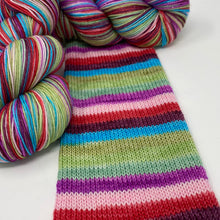 Load image into Gallery viewer, Self striping sock yarn- Hungry Eyes (Dirty Dancing) GenX series
