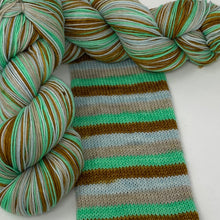 Load image into Gallery viewer, Self striping sock yarn- I Got My Toes in the Water
