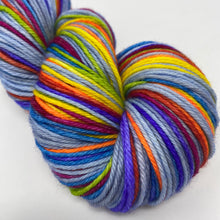 Load image into Gallery viewer, WORSTED 1 KNOT DISCOUNT Self striping sock yarn- Can’t Stop the Feeling
