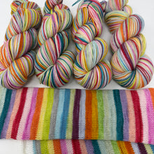 Load image into Gallery viewer, << MOHAIR sock yarn!>>TWO KNOT DISCOUNT “Cheap Shades and a Tattoo and a Yoohoooo!”
