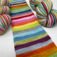 Load image into Gallery viewer, << MOHAIR sock yarn!>>TWO KNOT DISCOUNT “Cheap Shades and a Tattoo and a Yoohoooo!”

