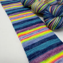 Load image into Gallery viewer, 80/20 SW/NYLON 2ply sock yarn  “Lord Have Mercy, Baby’s Got Her Blue Jeans On”
