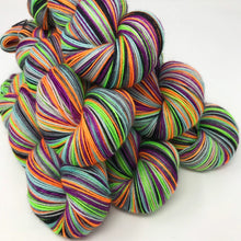 Load image into Gallery viewer, Self striping sock yarn- I ain’t afraid of no ghost
