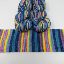 Load image into Gallery viewer, 80/20 SW/NYLON 2ply sock yarn  “Lord Have Mercy, Baby’s Got Her Blue Jeans On”

