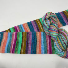Load image into Gallery viewer, Self striping sock yarn- Weird is Cool, Man
