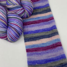 Load image into Gallery viewer, Self striping sock yarn- Crazy For You- Gen X series Madonna
