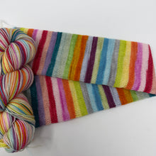 Load image into Gallery viewer, << MOHAIR sock yarn!>>TWO KNOT DISCOUNT “Cheap Shades and a Tattoo and a Yoohoooo!”
