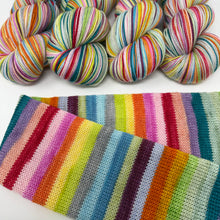 Load image into Gallery viewer, << MOHAIR sock yarn!>>TWO KNOT DISCOUNT “Cheap Shades and a Tattoo and a Yoohoooo!”

