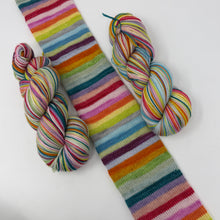 Load image into Gallery viewer, << MOHAIR sock yarn!>>TWO KNOT DISCOUNT “Cheap Shades and a Tattoo and a Yoohoooo!”
