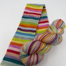 Load image into Gallery viewer, << MOHAIR sock yarn!>>TWO KNOT DISCOUNT “Cheap Shades and a Tattoo and a Yoohoooo!”
