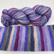 Load image into Gallery viewer, Self striping sock yarn- Crazy For You- Gen X series Madonna
