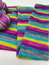 Load image into Gallery viewer, Self striping sock yarn- FAST CAR

