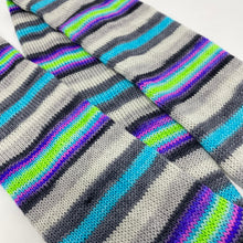 Load image into Gallery viewer, WORSTED Self striping sock yarn- Don’t Stop Believing
